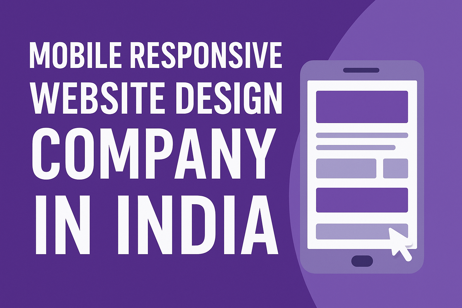 Mobile Responsive Website Design Company In India